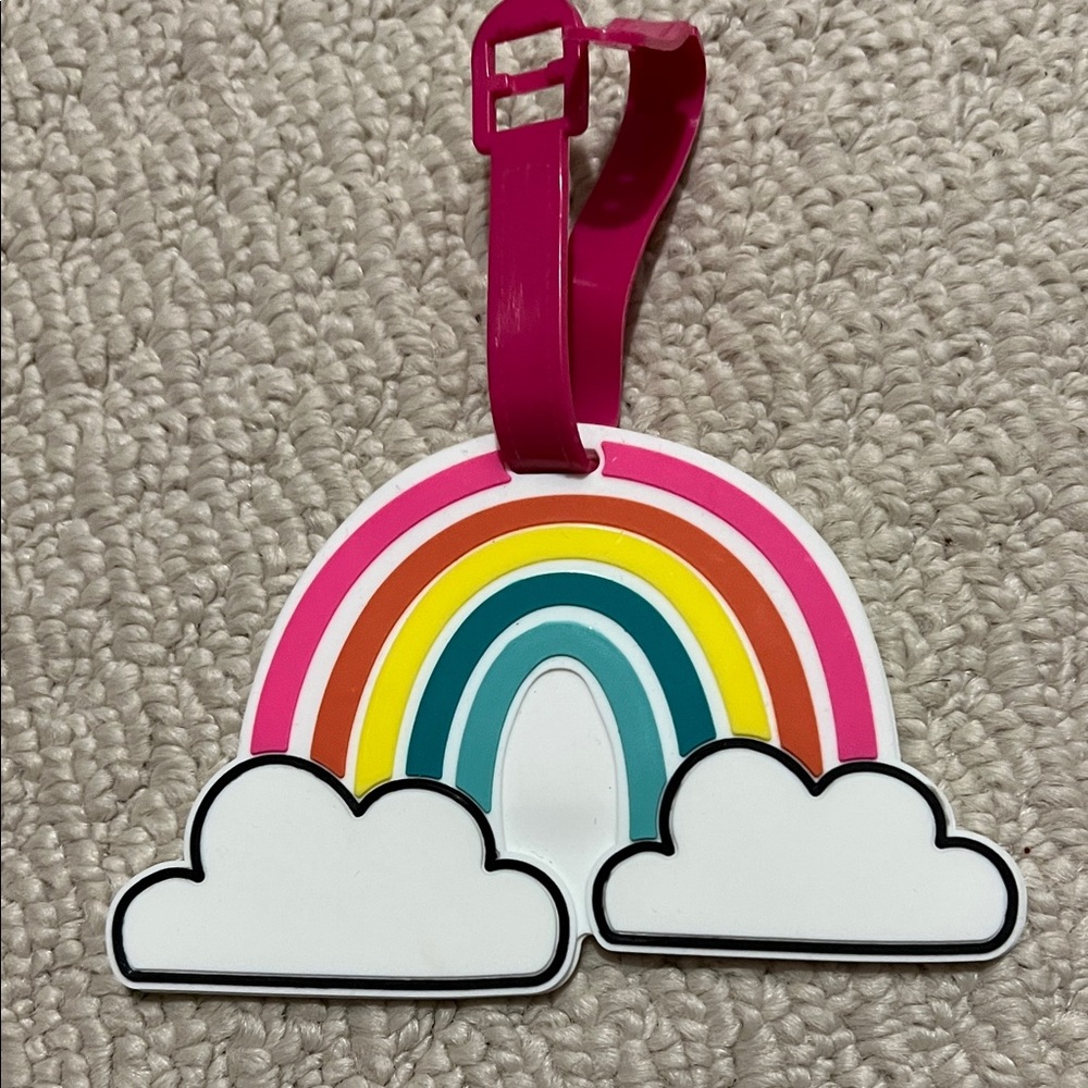 Rainbow Cloud Bag Tag